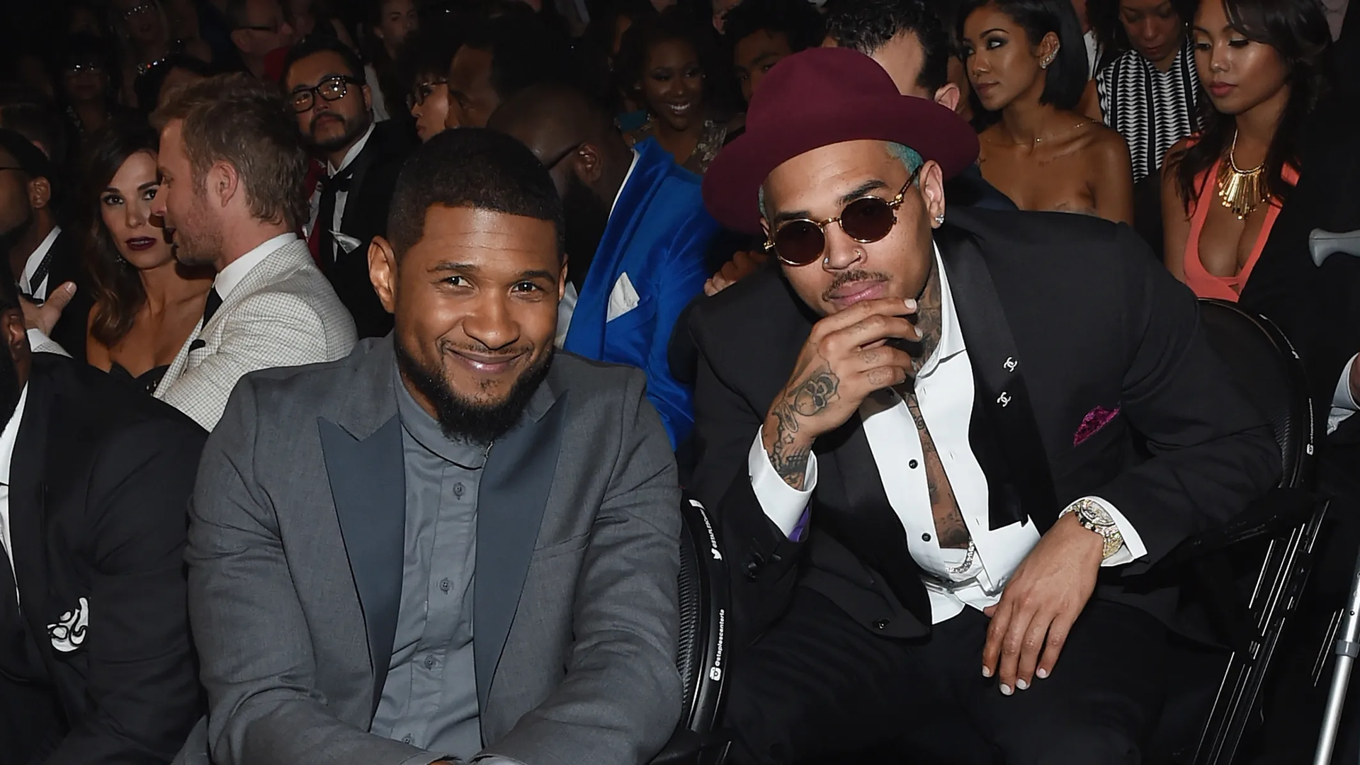 Usher and Chris Brown Launch Countdown for 'Raymond & Brown' Joint Tour